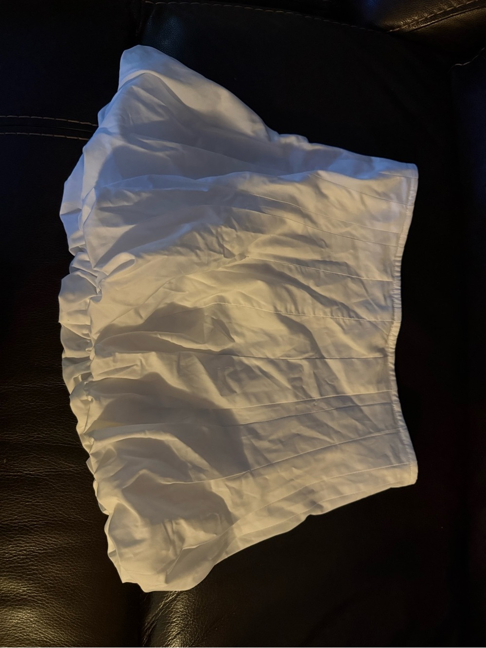 White Women’s Puffy Mini Skirt